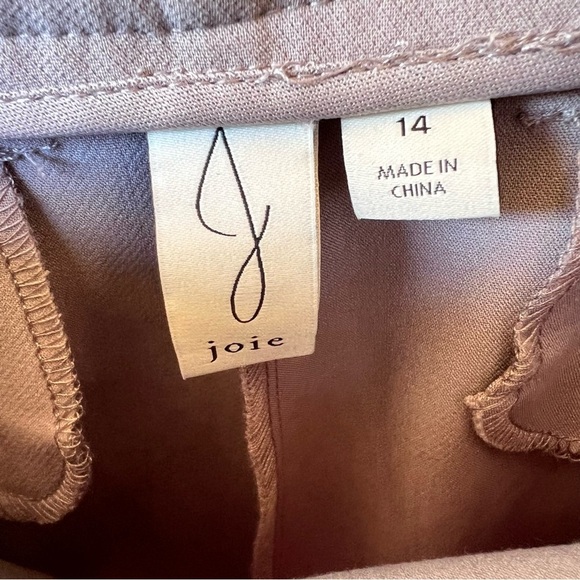 JOIE HIGH WAIST STRAIGHT LEG COMFY STRETCH CAREER TROUSER PANTS GRAY SIZE 14 NWT - Picture 5 of 6